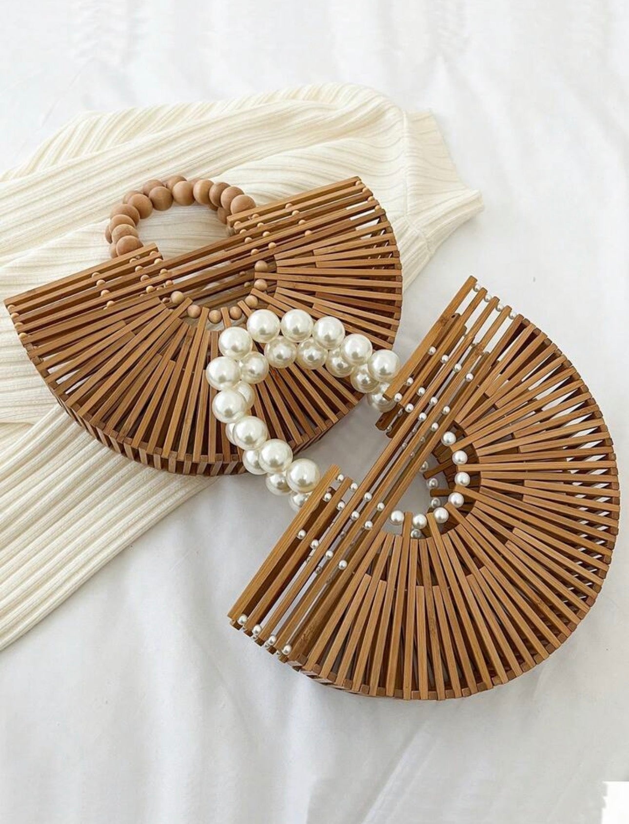 Bamboo Beaded Handbag