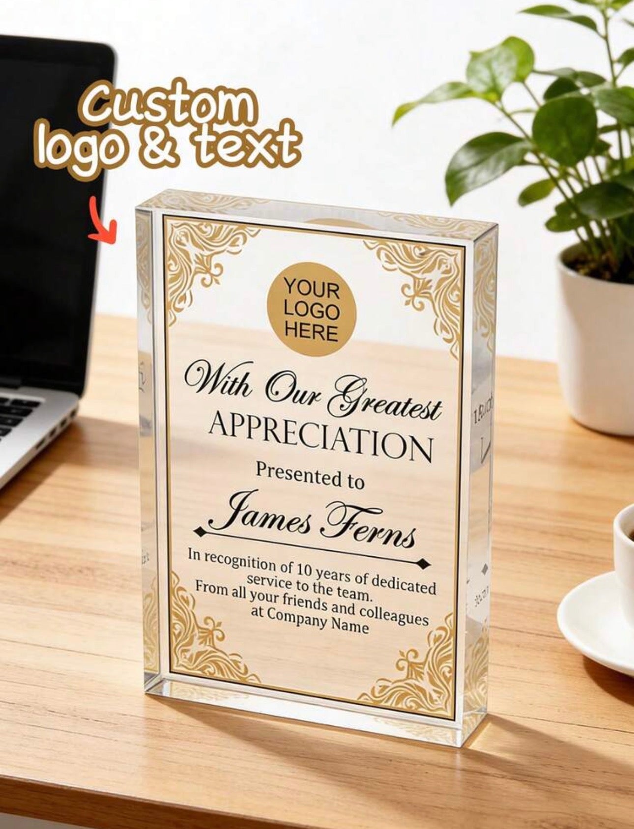 Acrylic plaque