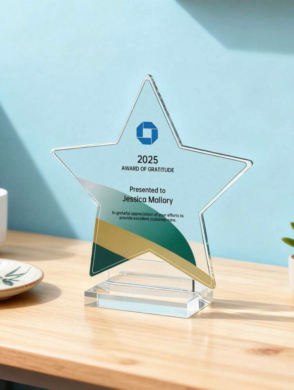 Customized Acrylic Award Plaque