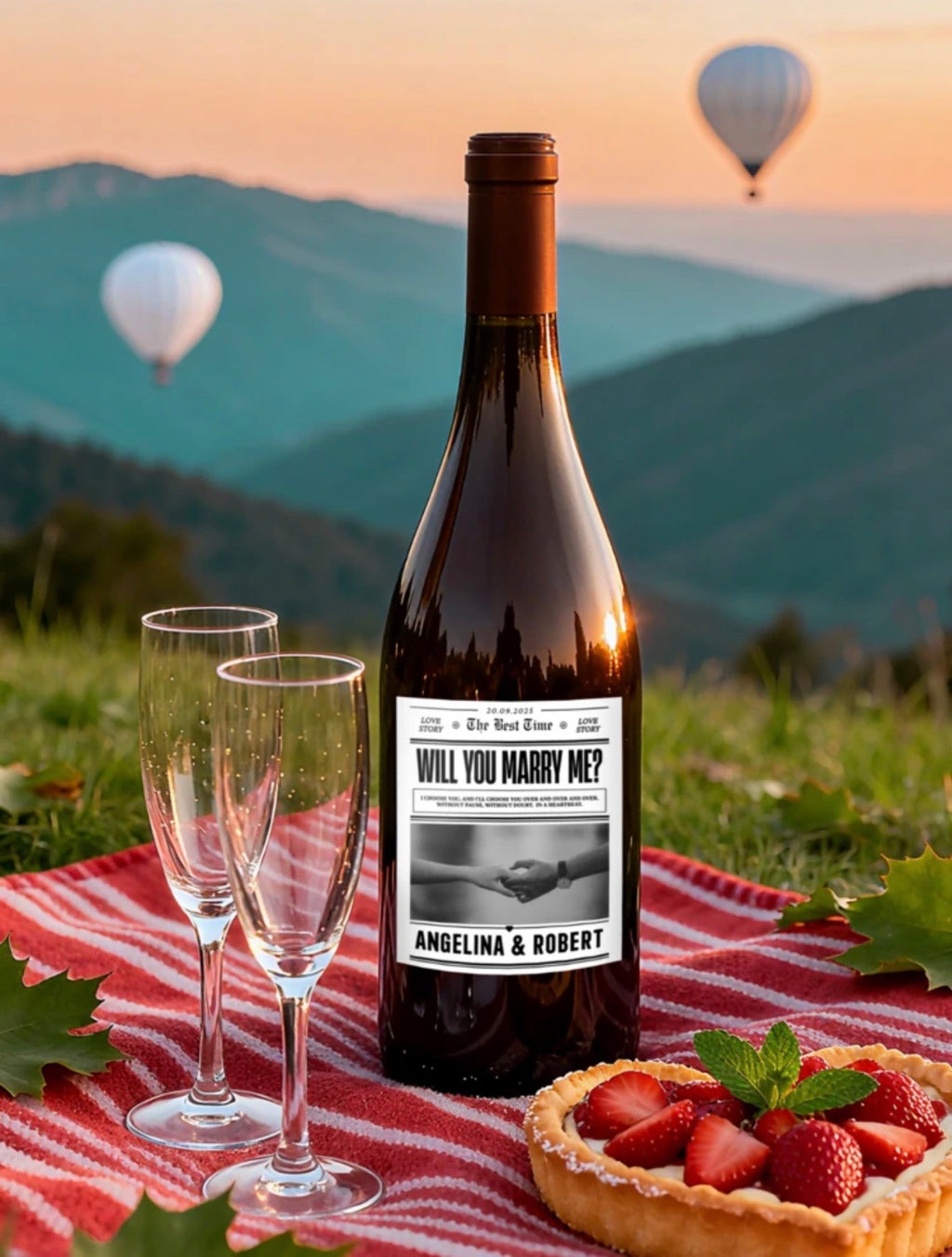 Custom Photo Wine Labels