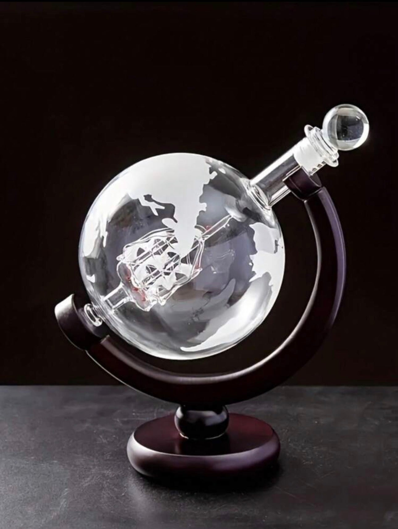 Whiskey Globe Decanter Set