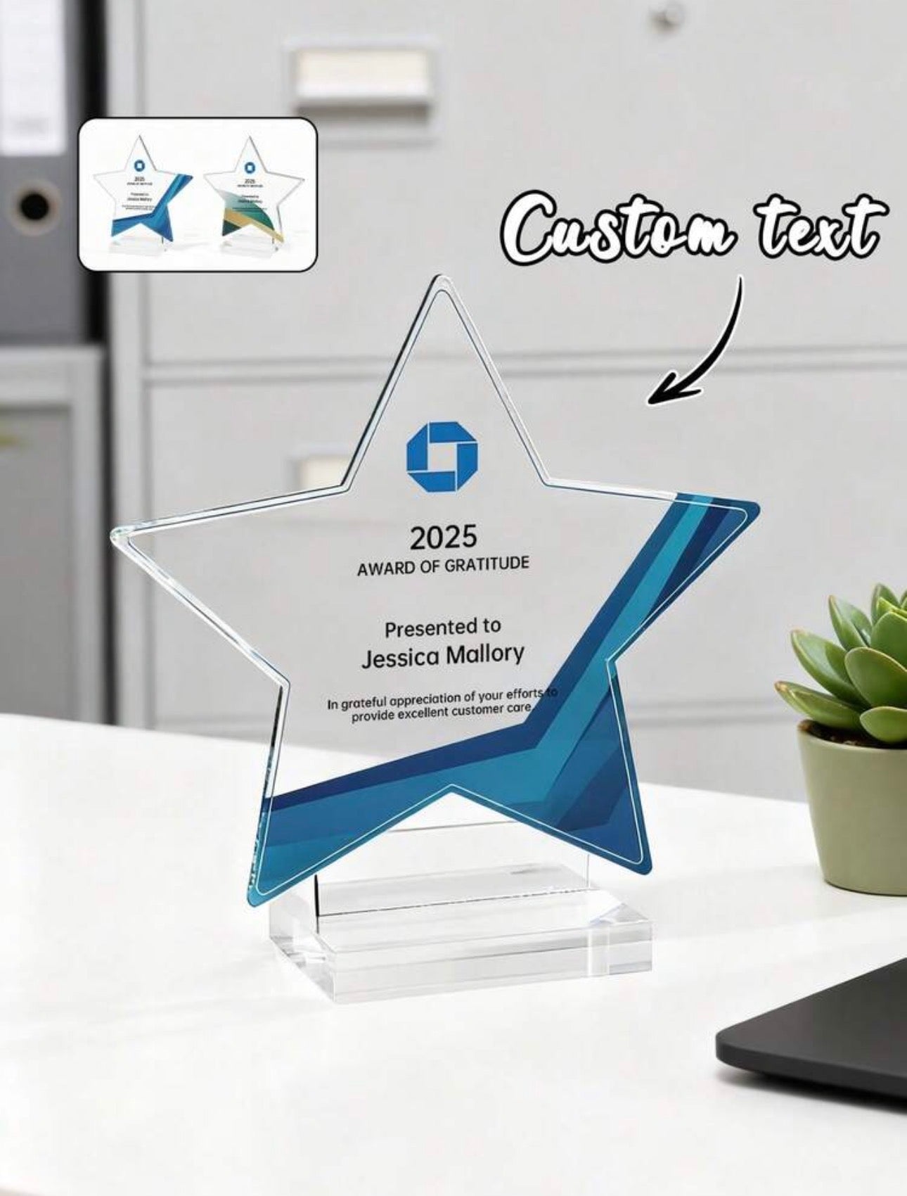 Customized Acrylic Award Plaque