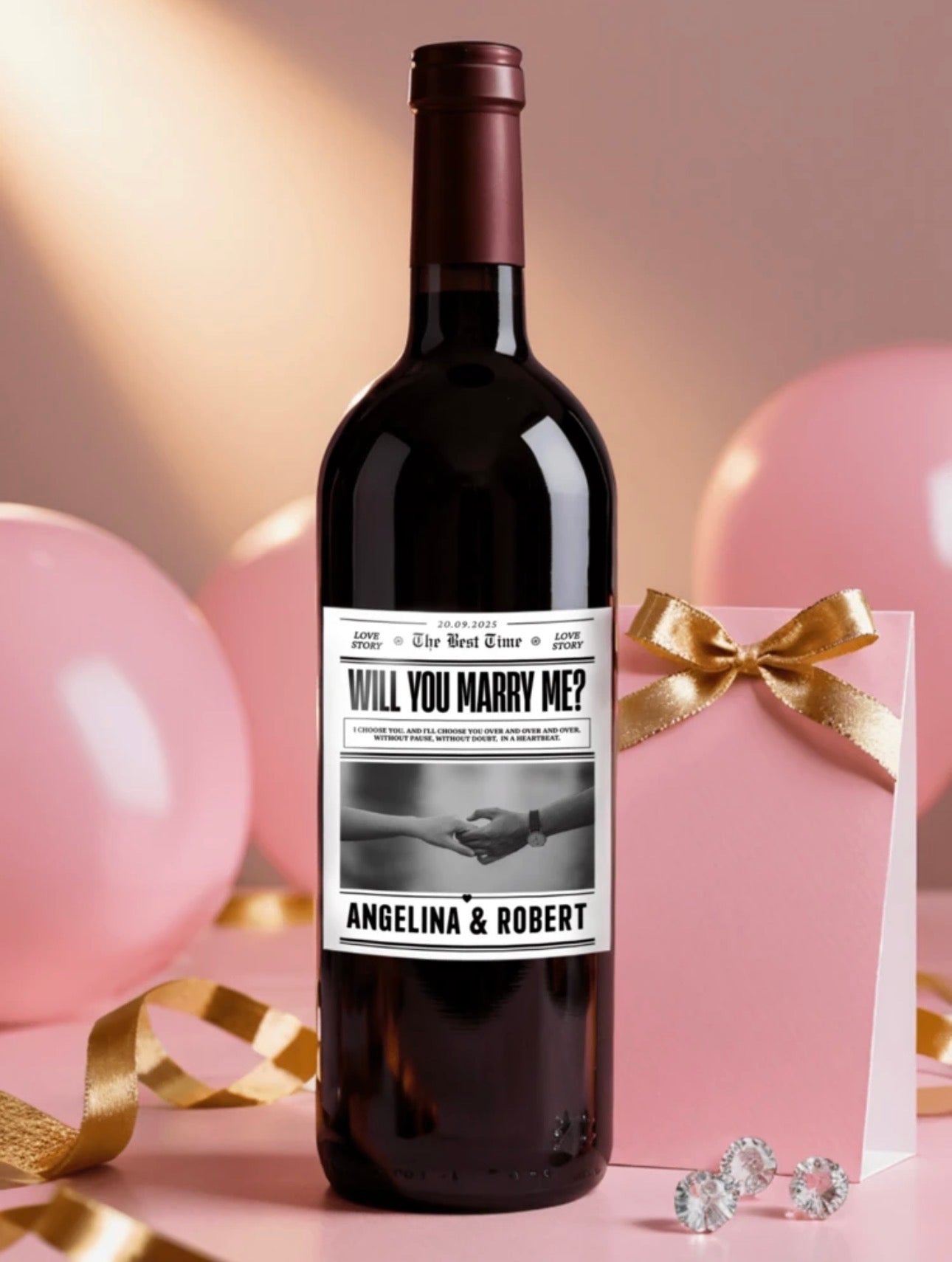 Custom Photo Wine Labels