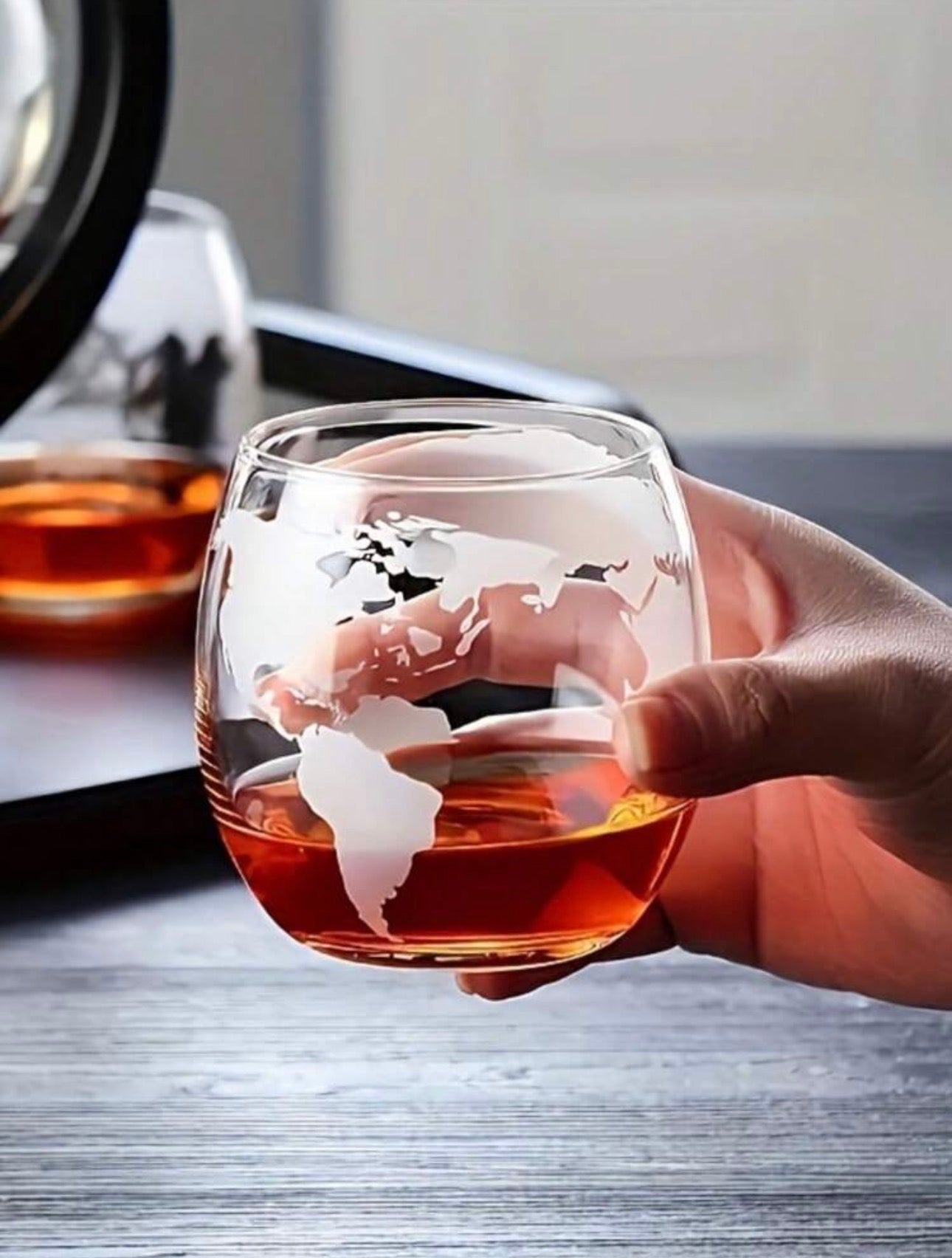 Whiskey Globe Decanter Set