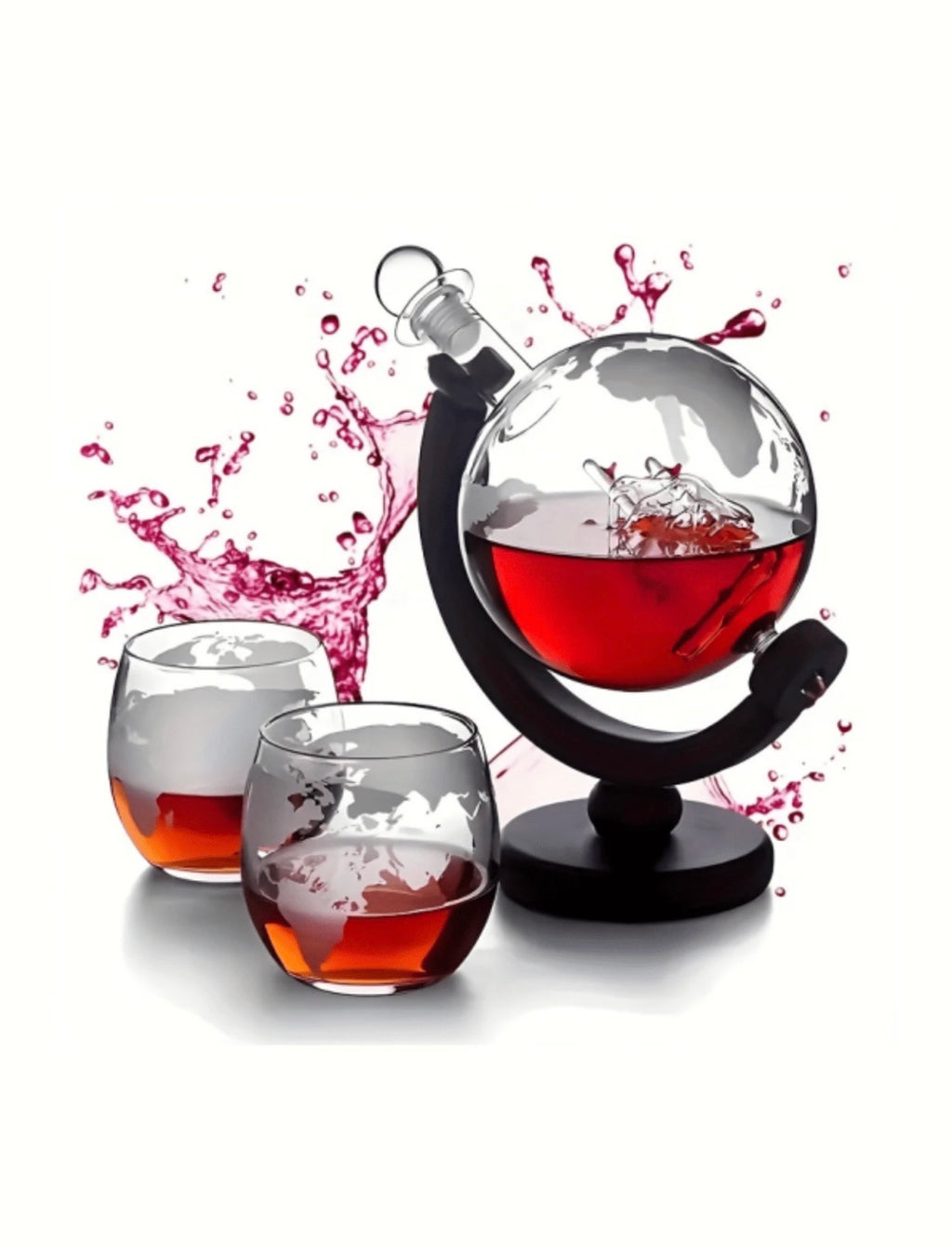 Whiskey Globe Decanter Set
